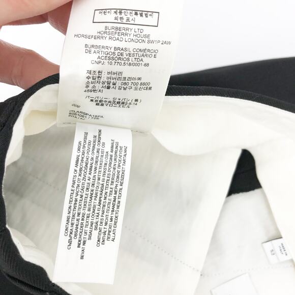 Burberry Mens Wool Pleated Dress Pants EU 52 US 36 Black Classic Trouser - Picture 10 of 11